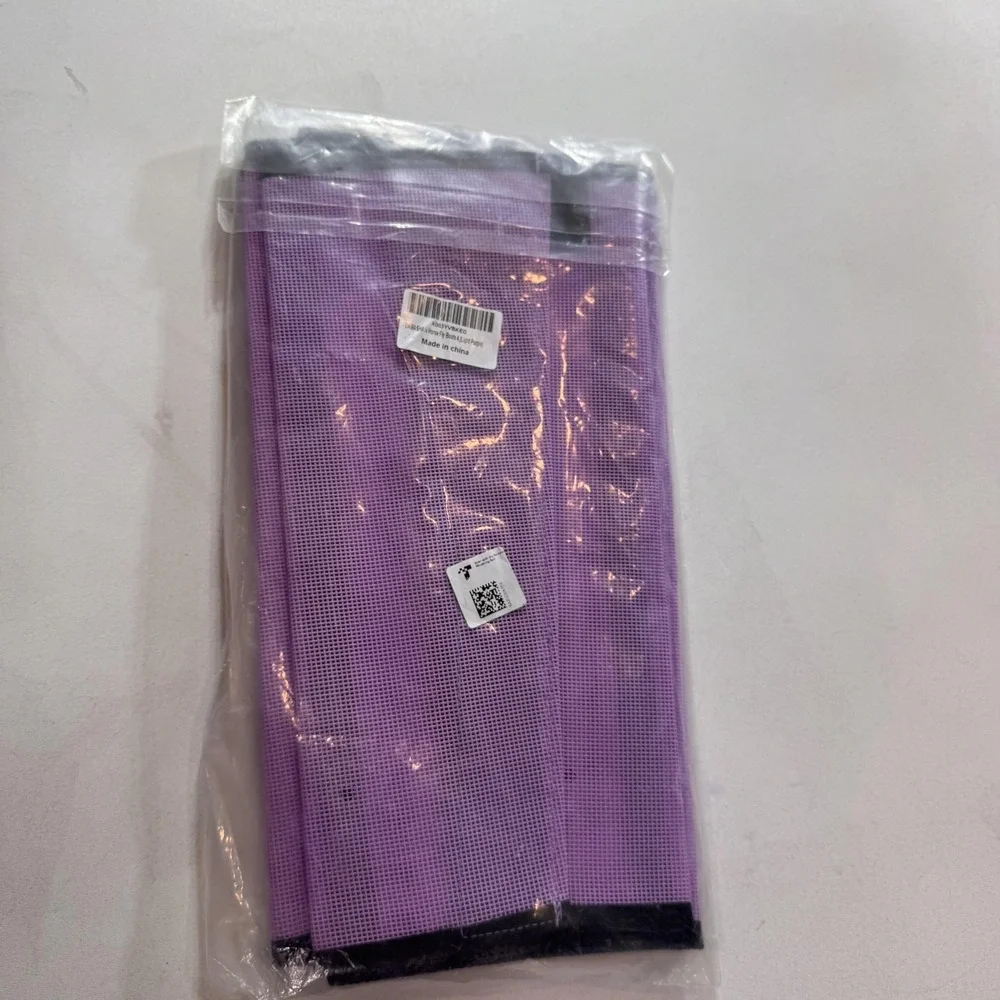 DABASHAN Horse Fly Boots 4 Pack Light Purple Mesh Leg Wraps Polyester Protective